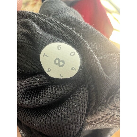 Lululemon Energy Sports Bra 8 Heathered Black Strappy Athletic Criss Cross - Picture 5 of 5